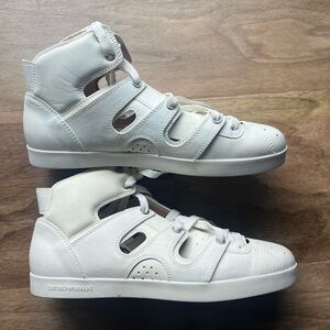 Emporio Armani White High-Top Sneakers